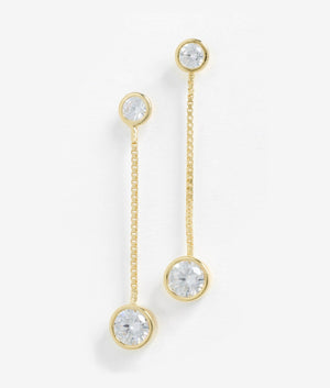 Solitaire Moissanite Drop Earring