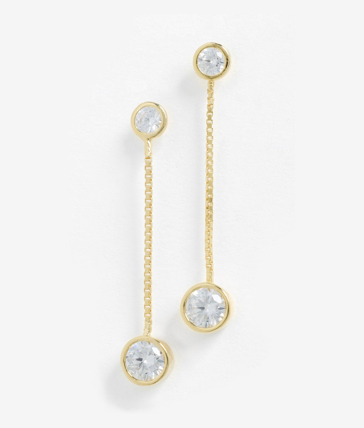 Solitaire Moissanite Drop Earring